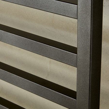 VACYR100050346 Vantara Cyrus Anthracite 1000 x 500mm Towel Radiator Close Up