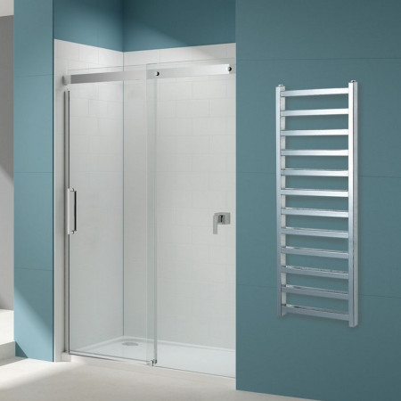 VACYRC100050 Vantara Cyrus Chrome 1000 x 500mm Towel Radiator Lifestyle