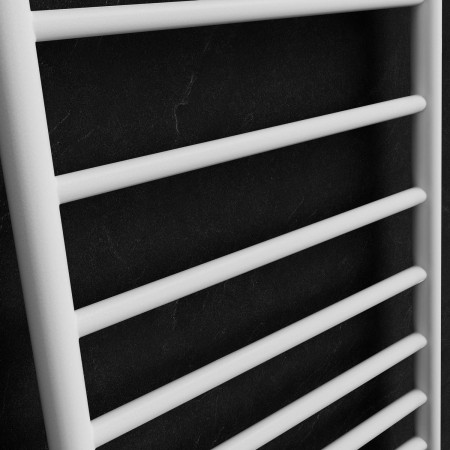 VASTC1400500521 Vantara Staccato White Quartz 1372 x 500mm Heated Towel Radiator Close Up