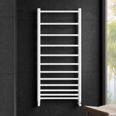 Vantara Staccato White Quartz 1372 x 500mm Heated Towel Radiator