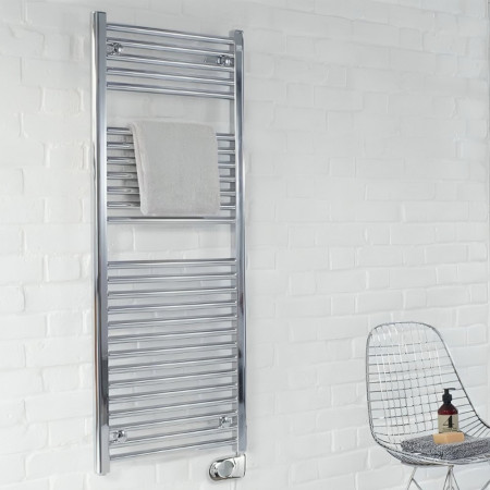 Vantara Aurelius Electric Chrome 1200 x 600mm Heated Towel Rail