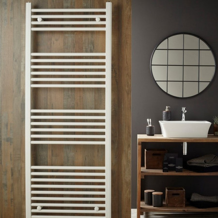 Vantara Aurelius Straight White 1600 x 500mm Towel Radiator