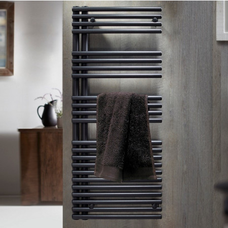 Vantara Sovereign Right Hand Anthracite 1161 x 496mm Towel Radiator