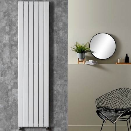 Vantara Meridian Vertical 1800 x 444mm Towel Radiator Double Panel