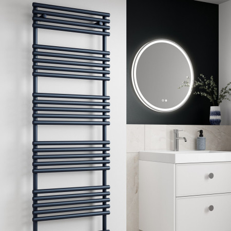 Vantara Verona Lux Blue Night 1355 x 496mm Heated Towel Radiator