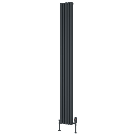 Reina Albano 1800 x 190mm Anthracite Vertical Aluminium Radiator