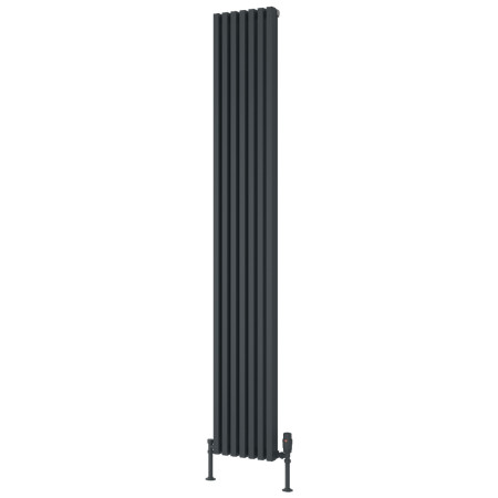 Reina Albano 1800 x 270mm Anthracite Vertical Aluminium Radiator