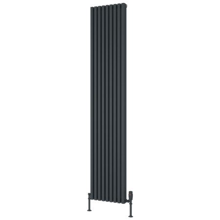 Reina Albano 1800 x 350mm Anthracite Vertical Aluminium Radiator