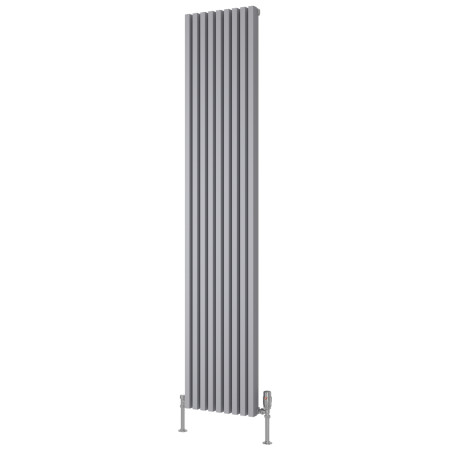 Reina Albano 1800 x 350mm Silver Vertical Aluminium Radiator