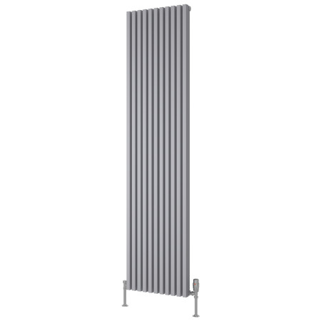 Reina Albano 1800 x 430mm Silver Vertical Aluminium Radiator