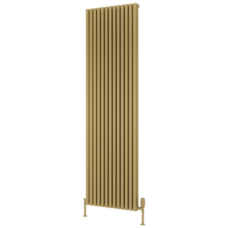 Reina Albano 1800 x 510mm Brass Effect Vertical Aluminium Radiator