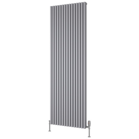 Reina Albano 1800 x 590mm Silver Vertical Aluminium Radiator