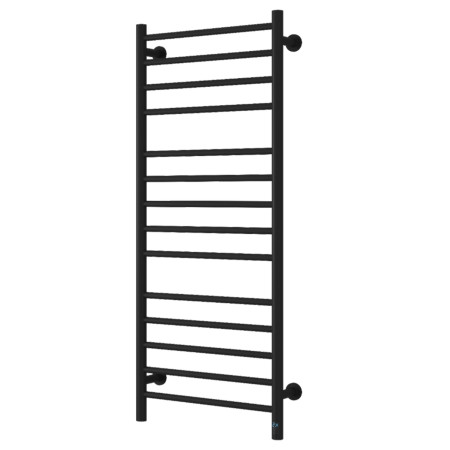 Reina Arnage Dry Electric 1200 x 500mm Matt Black Heated Towel Rail