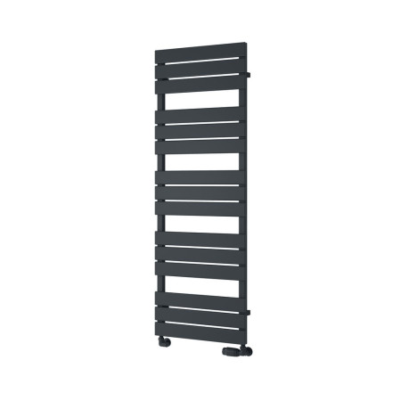 Reina Avola 1424 x 500mm Mild Steel Heated Towel Rail in Anthracite