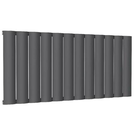 Reina Belva 600 x 1244mm Horizontal Anthracite Aluminium Radiator