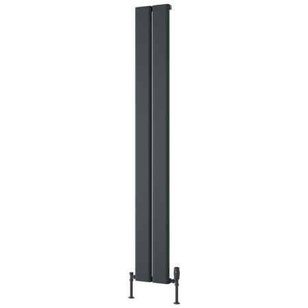 Reina Caldaro 1800 x 245mm Anthracite Vertical Aluminium Radiator