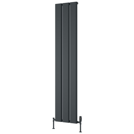 Reina Caldaro 1800 x 370mm Anthracite Vertical Aluminium Radiator