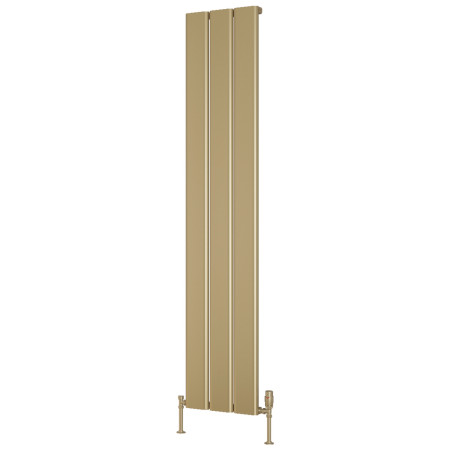 Reina Caldaro 1800 x 370mm Brass Effect Vertical Aluminium Radiator