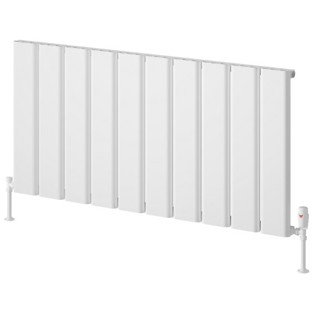 Reina Caldaro 600 x 1245mm White Horizontal Aluminium Radiator
