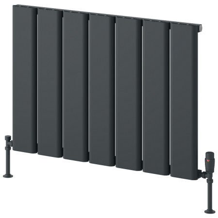 Reina Caldaro 600 x 870mm Anthracite Horizontal Aluminium Radiator