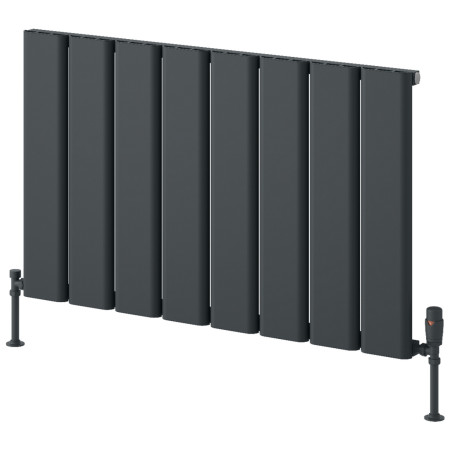 Reina Caldaro 600 x 995mm Anthracite Horizontal Aluminium Radiator