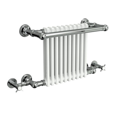 RND-CM02 Reina Camden 508 x 770mm White & Chrome Designer Towel Radiator