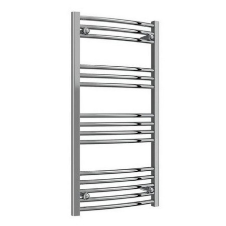Reina Capo 1000 x 500mm Chrome Curved Heated Towel Rail