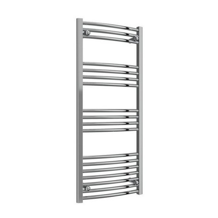 Reina Capo 1200 x 500mm Chrome Curved Heated Towel Rail
