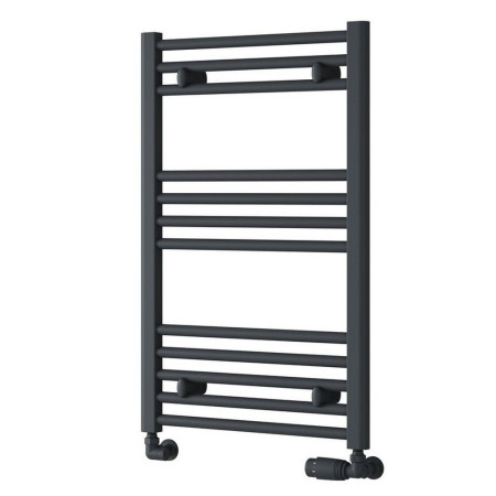 CPO0840AF Reina Capo 800 x 400mm Anthracite Flat Heated Towel Rail (1)