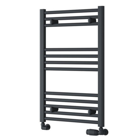 Reina Capo 800 x 500mm Anthracite Flat Heated Towel Rail
