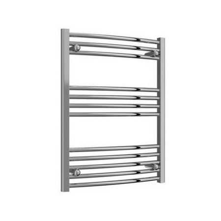 Reina Capo 800 x 600mm Chrome Curved Heated Towel Rail