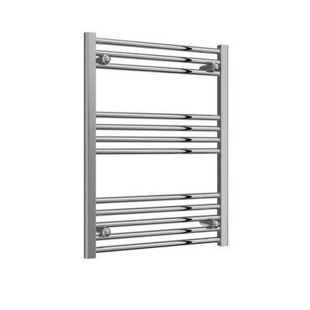 Reina Capo 800 x 600mm Chrome Flat Heated Towel Rail