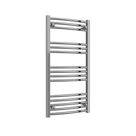 Reina Capo Curved 1000 x 500mm Electric Chrome Heated Towel Rail