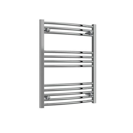 Reina Capo Curved 800 x 600mm Electric Chrome Heated Towel Rail