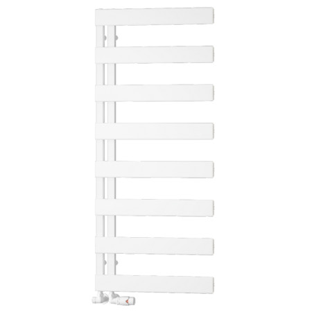 Reina Carpena 1190 x 500mm White Aluminium Heated Towel Rail