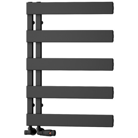 Reina Carpena 710 x 500mm Black Aluminium Heated Towel Rail