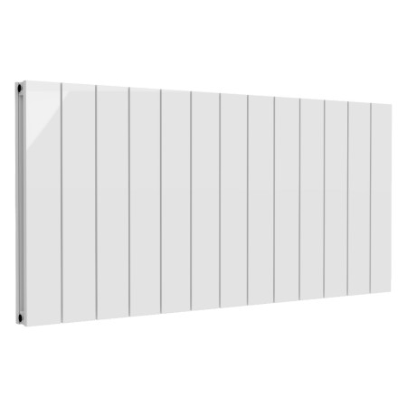 Reina Casina 600 x 1230mm Double Horizontal White Aluminium Radiator