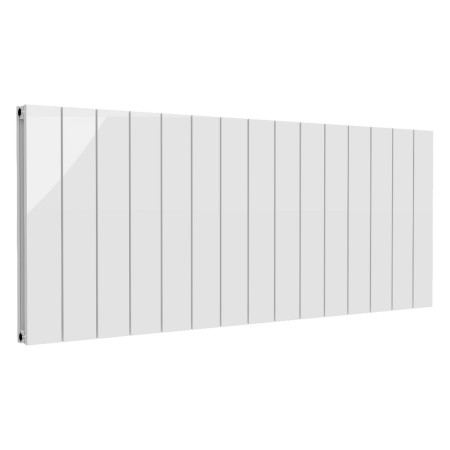 Reina Casina 600 x 1420mm Double Horizontal White Aluminium Radiator