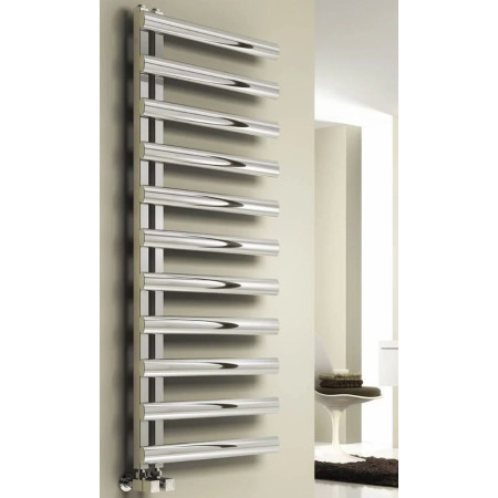 Reina Cavo 1230 x 500mm Brushed Stainless Steel Towel Radiator