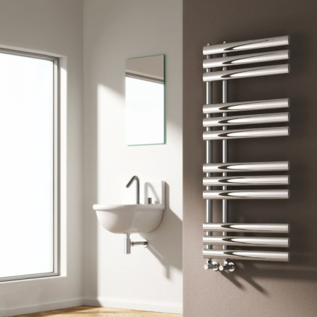 RNDCHS082C Reina Chisa Mild Steel Bathroom Radiator in Chrome 820 x 500mm (2)