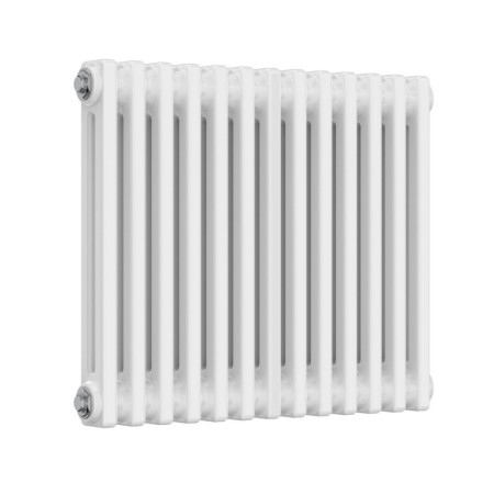 Reina Colona 2 Column 500 x 605mm White Horizontal Designer Radiator