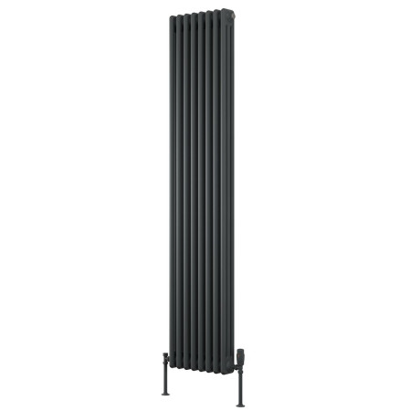 Reina Colona 3 Column Anthracite 1800 x 380mm Vertical Radiator