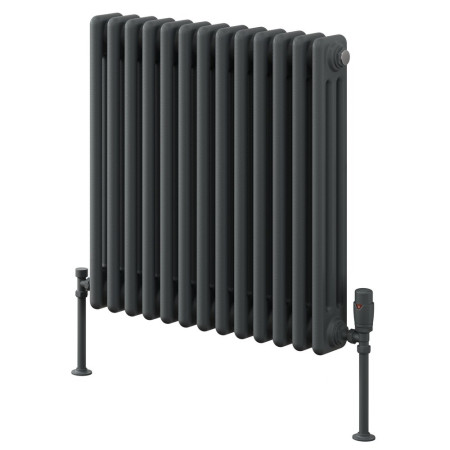 Reina Colona 3 Column Anthracite 500 x 785mm Horizontal Radiator
