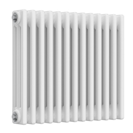 Reina Colona 3 Column 500 x 605mm White Horizontal Designer Radiator
