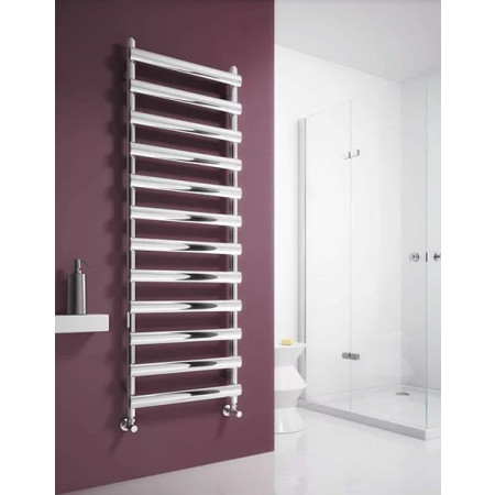 Reina Deno 496 x 500mm Polished Stainless Steel Towel Radiator