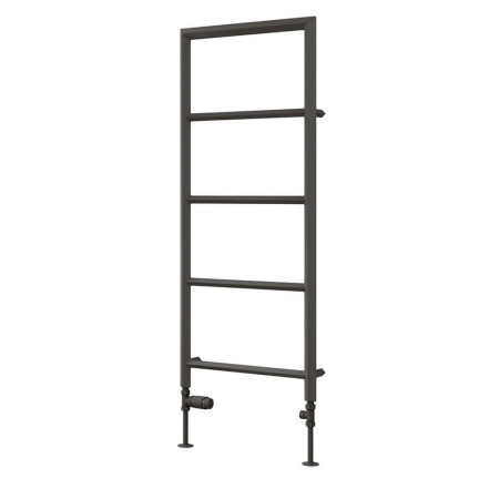 Reina Dora 1200 x 500mm Mild Steel Heated Towel Rail in Anthracite