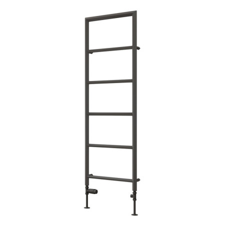 Reina Dora 1470 x 500mm Mild Steel Heated Towel Rail in Anthracite