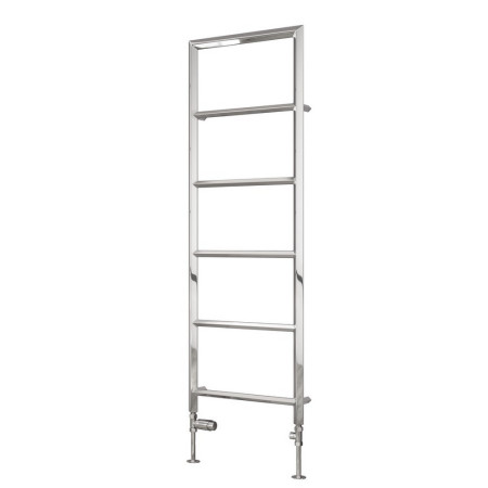 Reina Dora 1470 x 500mm Mild Steel Heated Towel Rail in Chrome