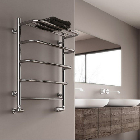 RNS-ELO066 Reina Elvo 660 x 530mm Stainless Steel Polished Towel Rail (2)