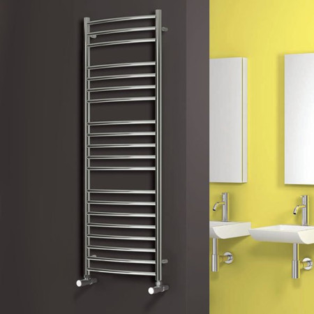 Reina Eos Curved Stainless Steel Towel Rail 430 x 500